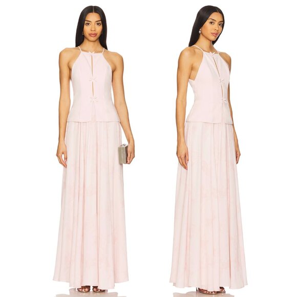NEW Katie May Tabitha Gown in Blush Lily Light Pink Formal Maxi Dress Large L - Picture 2 of 8